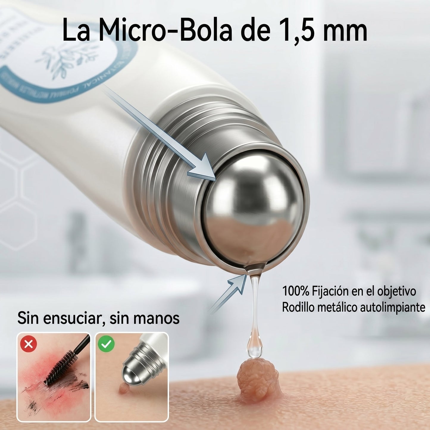 𝐏𝐢𝐜𝐝𝐨®🖤🍰Borrador de Verrugas y Manchas en 7 Días (𝐀𝐩𝐥𝐢𝐜𝐚𝐝𝐨𝐫 𝐫𝐨𝐥𝐥-𝐨𝐧: 𝐬𝐢𝐧 𝐝𝐨𝐥𝐨𝐫 𝐧𝐢 𝐜𝐢𝐜𝐚𝐭𝐫𝐢𝐜𝐞𝐬)