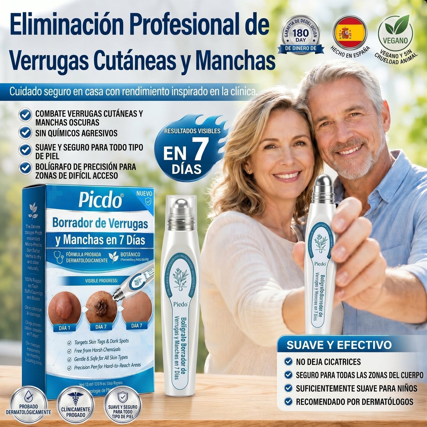 𝐏𝐢𝐜𝐝𝐨®🖤🍰Borrador de Verrugas y Manchas en 7 Días (𝐀𝐩𝐥𝐢𝐜𝐚𝐝𝐨𝐫 𝐫𝐨𝐥𝐥-𝐨𝐧: 𝐬𝐢𝐧 𝐝𝐨𝐥𝐨𝐫 𝐧𝐢 𝐜𝐢𝐜𝐚𝐭𝐫𝐢𝐜𝐞𝐬)